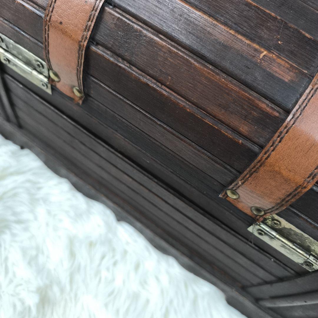 ✨希少✨ ビーカンパニー 木製宝箱 木箱 アンティーク レトロ 茶色