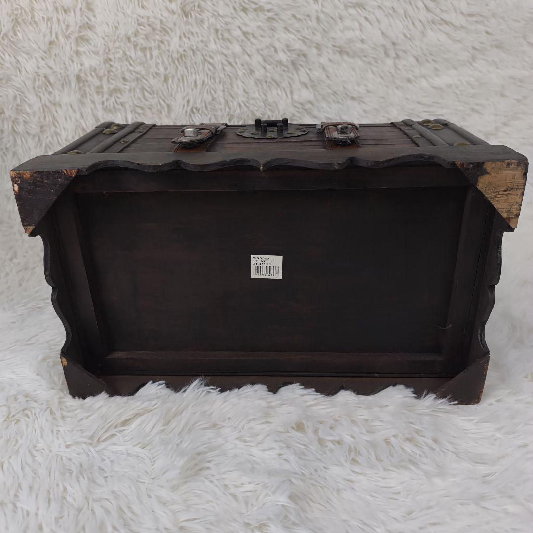 ✨希少✨ ビーカンパニー 木製宝箱 木箱 アンティーク レトロ 茶色