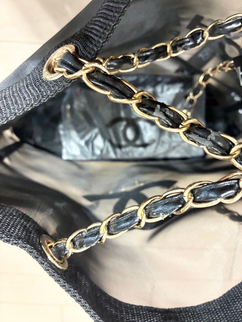 CHANEL メッシュトートバッグ