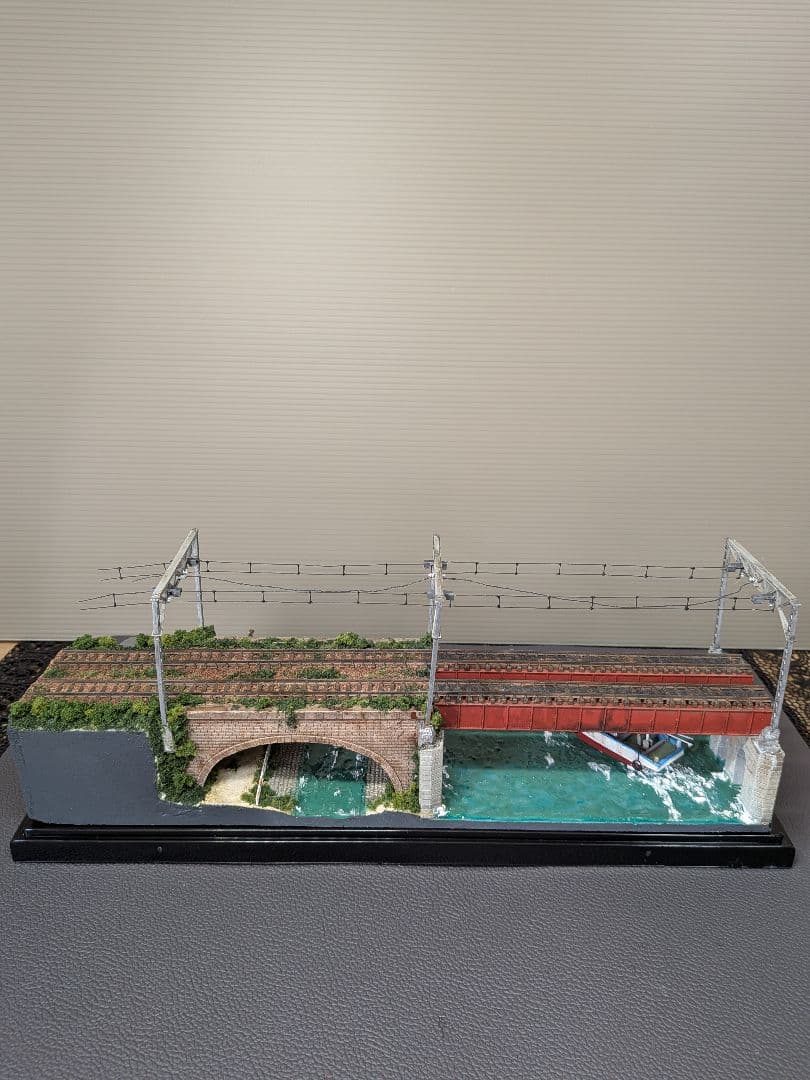 No.66鉄道Nゲージジオラマ車両、漁船、フィギュア付き