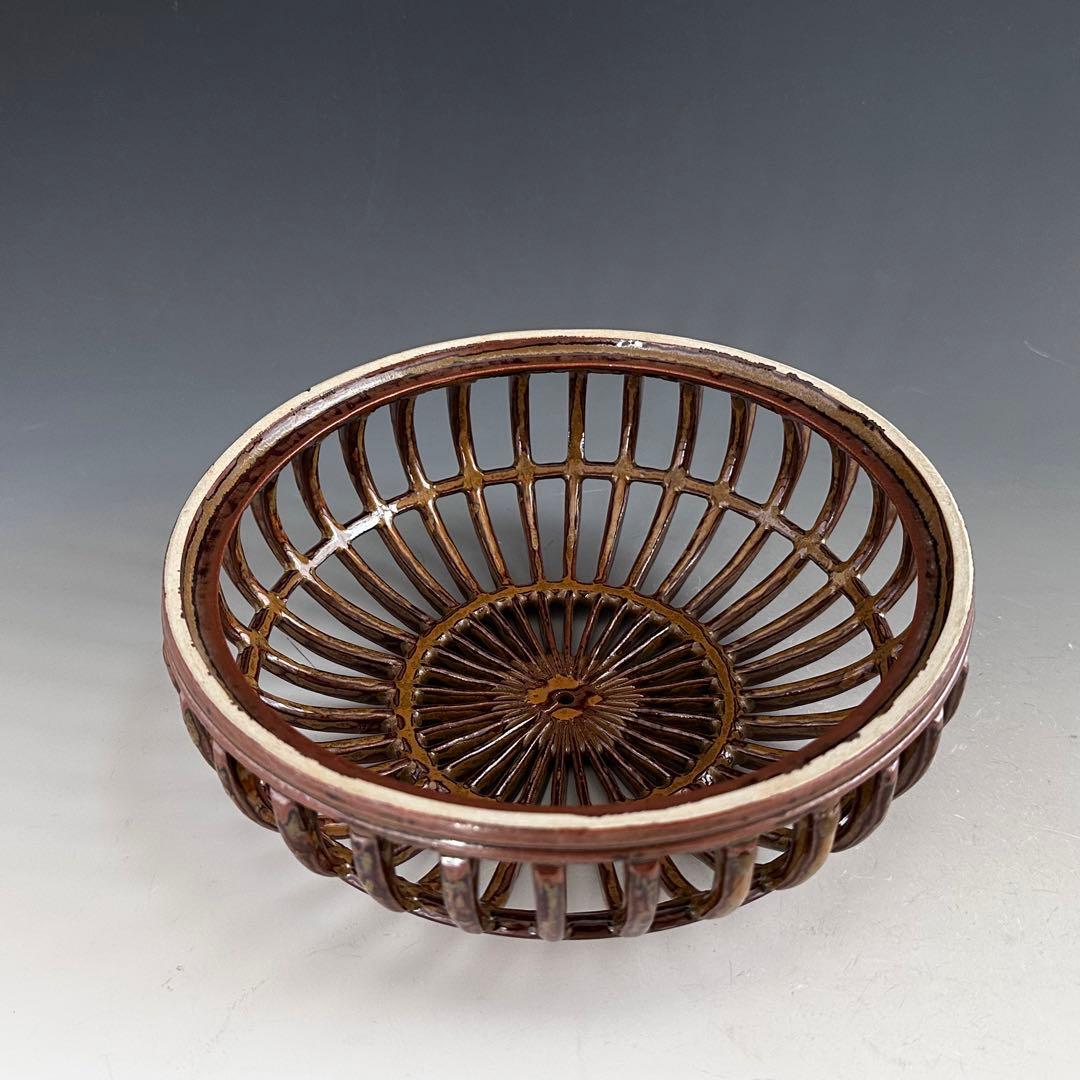 茶道具　高取　鳥籠　水指　亀井楽山　共箱　茶会　稽古　陶芸　工芸品