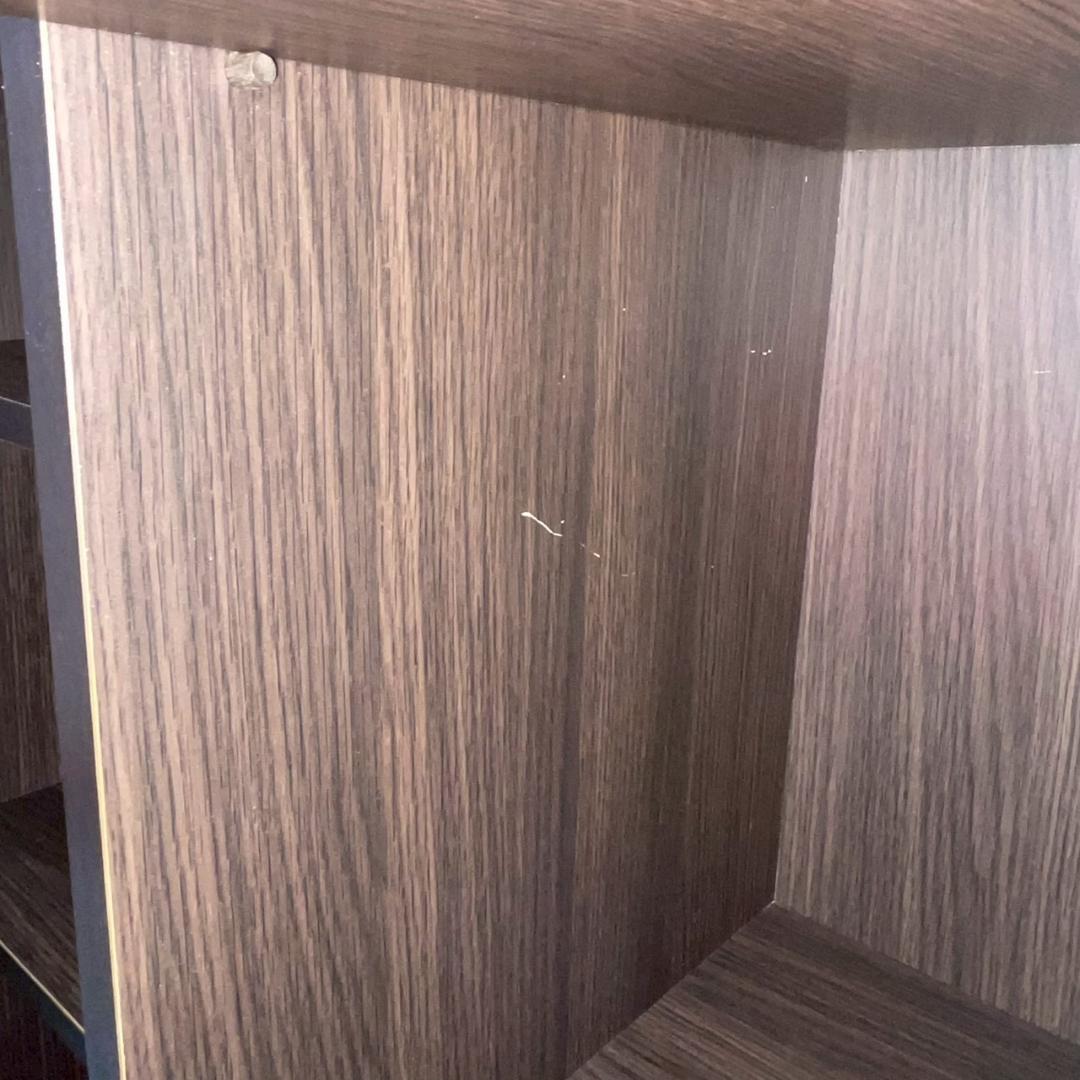 ニトリ フラップ扉 本棚 収納家具 ブラウン 送料込み 収納 Y2943