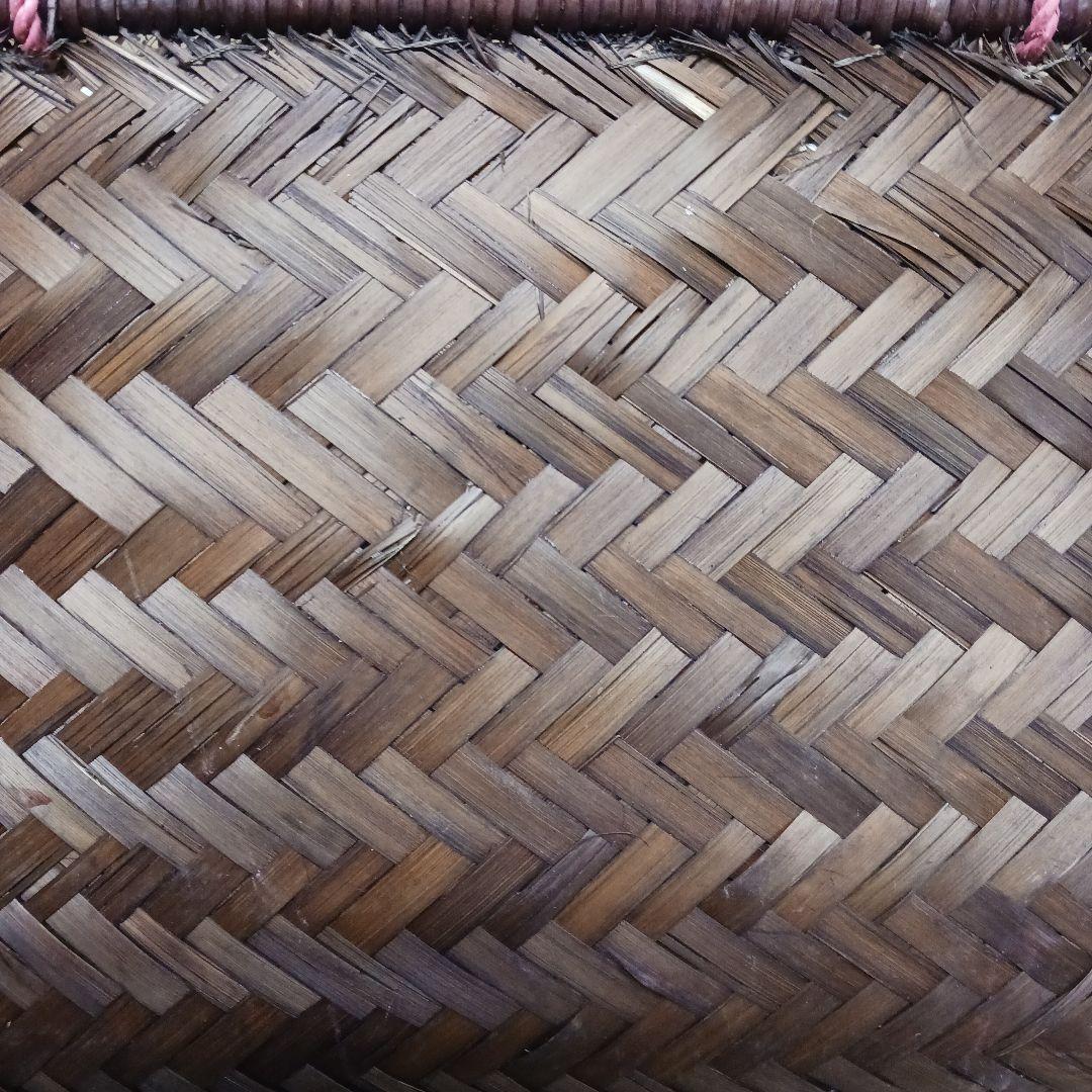 新品　竹籠バッグ　かごバッグ　バッグ　一閑張り　巾着　4個32x18・25x15