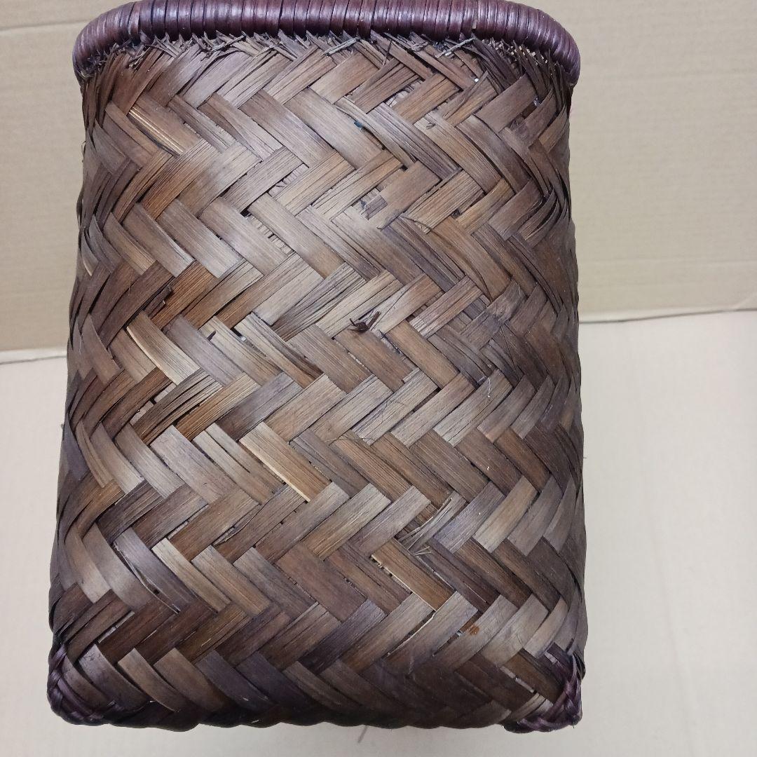 新品　竹籠バッグ　かごバッグ　バッグ　一閑張り　巾着　4個32x18・25x15