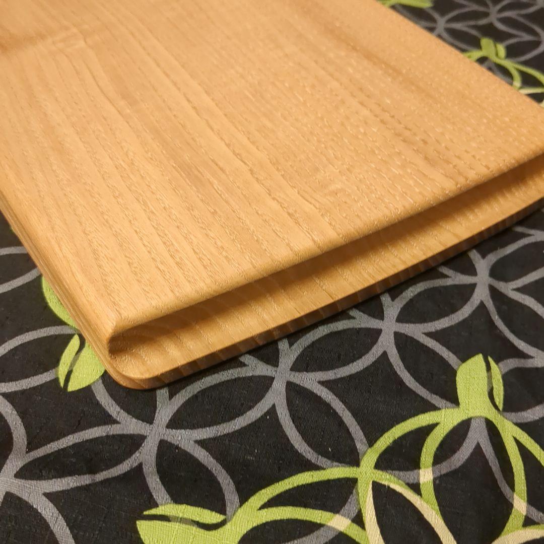 くり　角盆　手作り木工