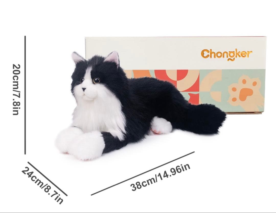 猫 ぬいぐるみ リアル ハンドメイド やさしい手触り 可愛い 癒し ネコ