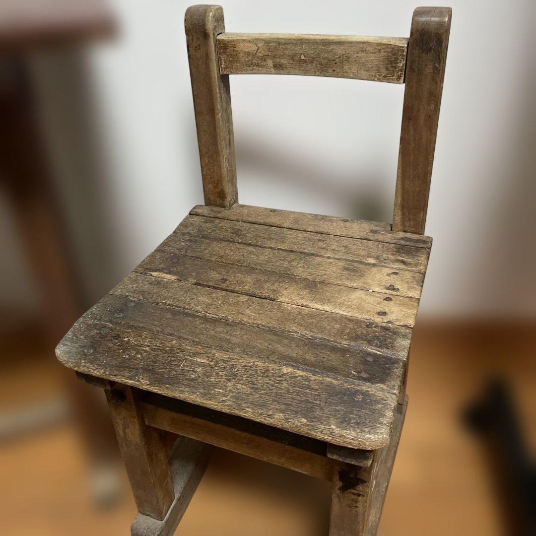 レトロな学習机　作業台