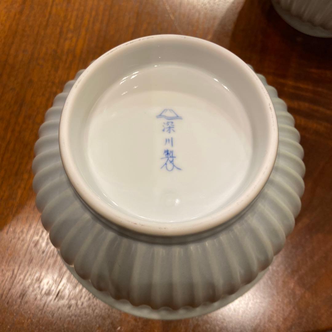 深川製 ホワイト 丼 中サイズ 2個セット