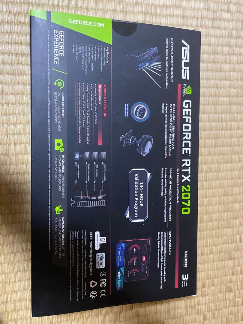 グラフィックボード・グラボ・ビデオカード GeForce RTX2070 ASUS