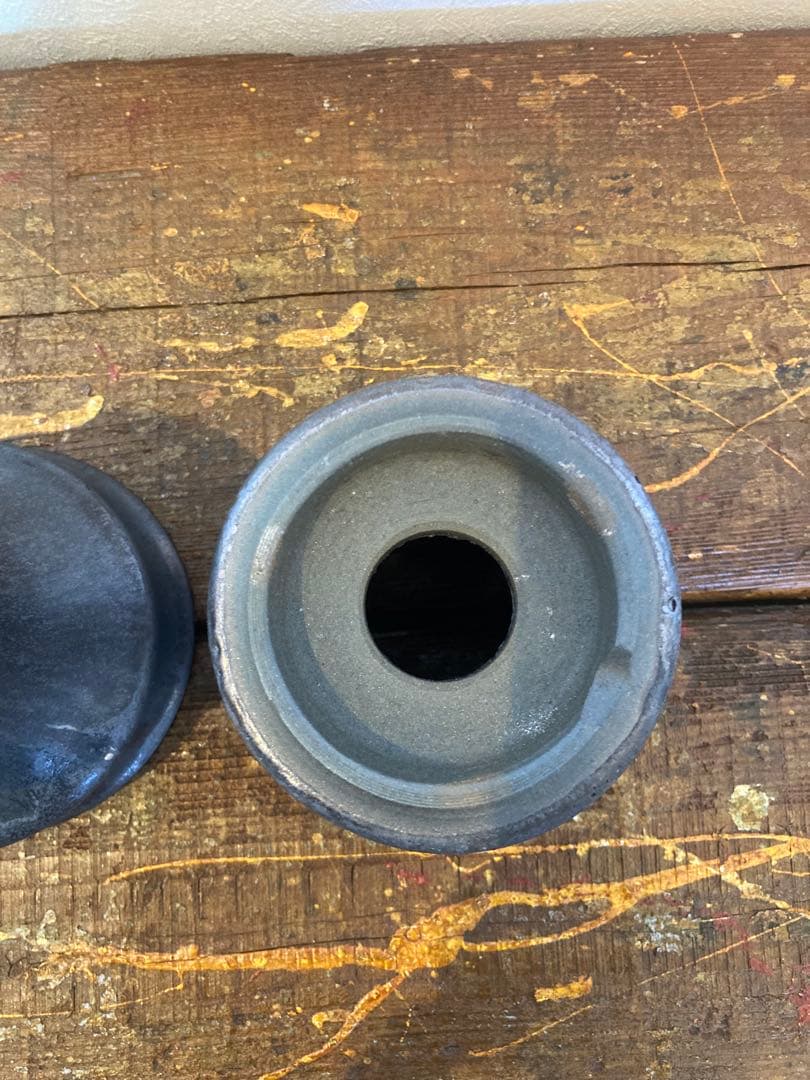 有馬和博　植木鉢　2個セット　作家鉢　陶器鉢