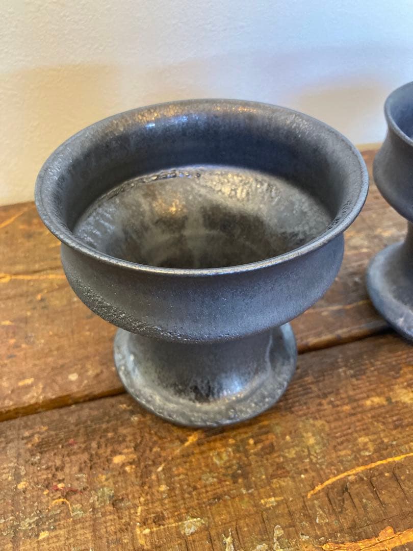 有馬和博　植木鉢　2個セット　作家鉢　陶器鉢