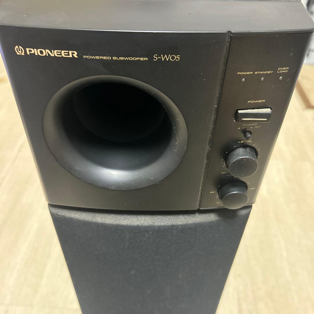 現状品！PIONEER サブウーファー S-W05-K ブラック パイオニア