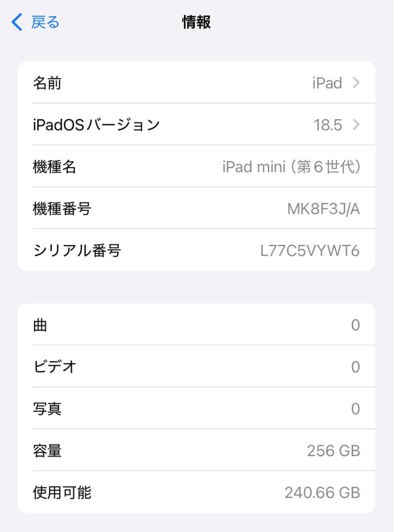 iPad mini第6世代256GB(スペースグレイ)＋Apple Pencil