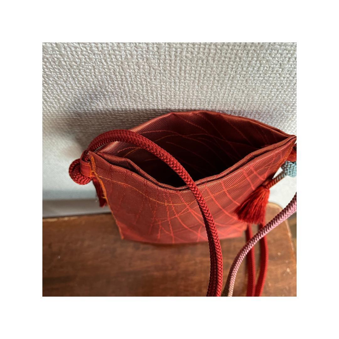 旅行用　カバン　バッグ　ポシエット　お揃い　帯　手作り