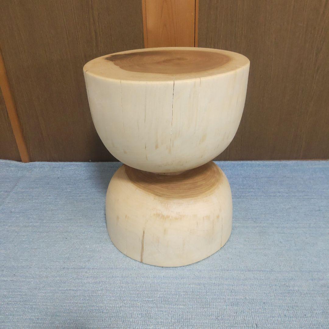 まめちゃん専用だてかんば丸太椅子スツール