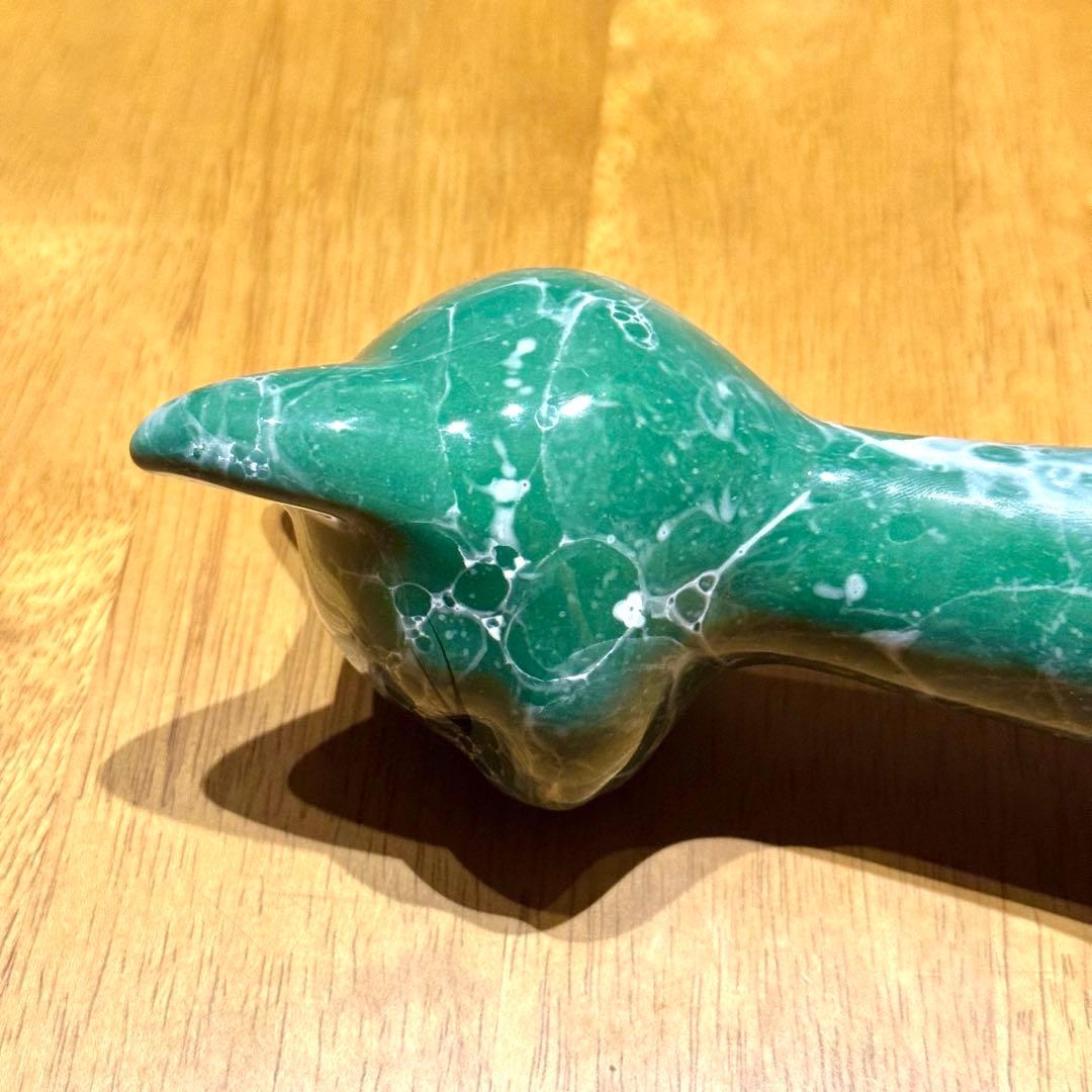 貴重 レア レトロ ヴィンテージ 猫 置物 ポルトガル製 アンティーク 緑色