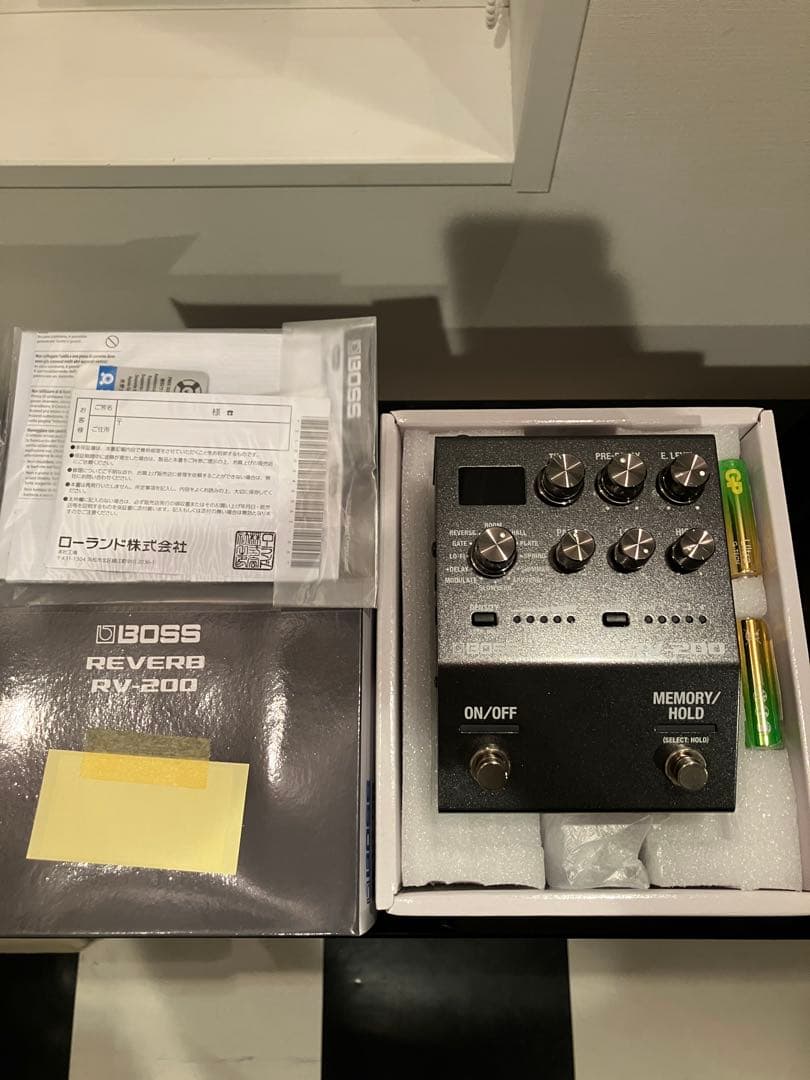えて公BOSS RV-200 リバーブ　エフェクター