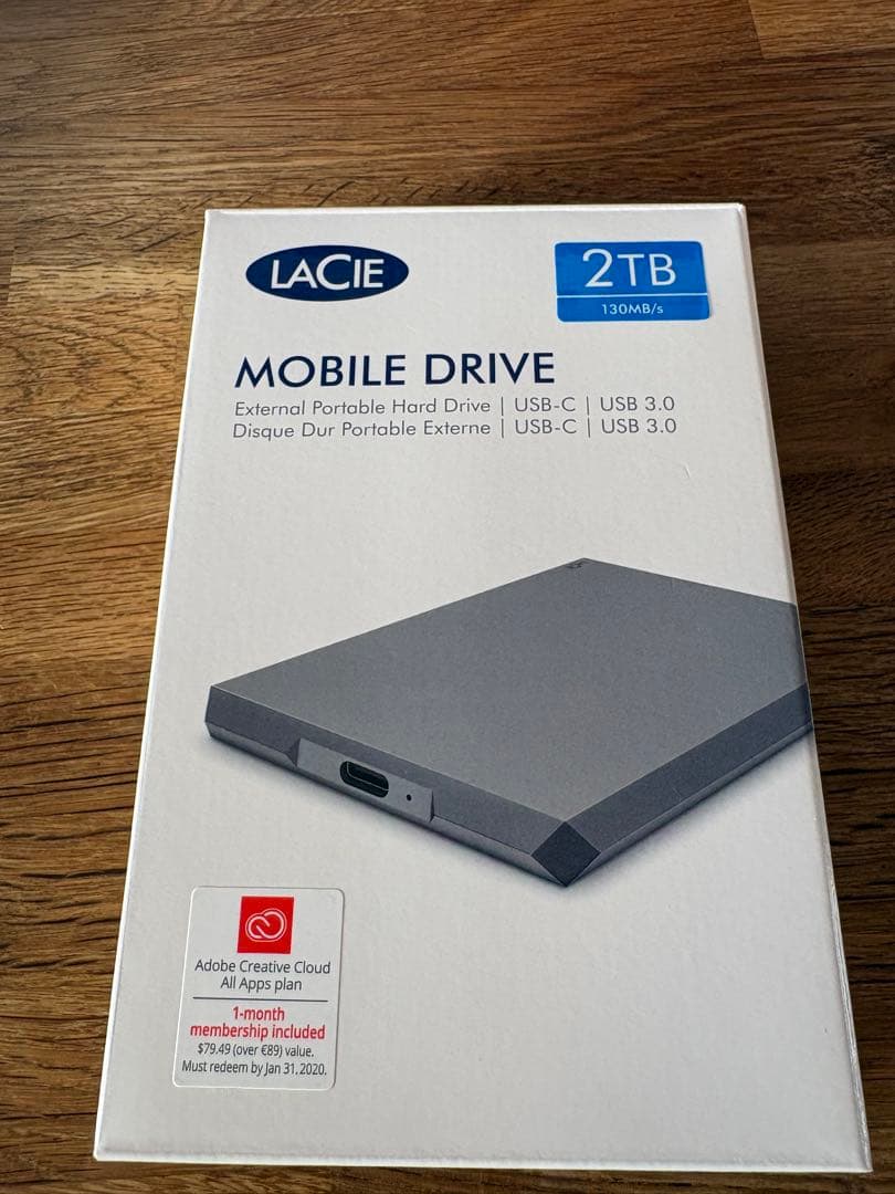 その他 LACIE MOBILE DRIVE 2T HDD USB-C 130MB/s