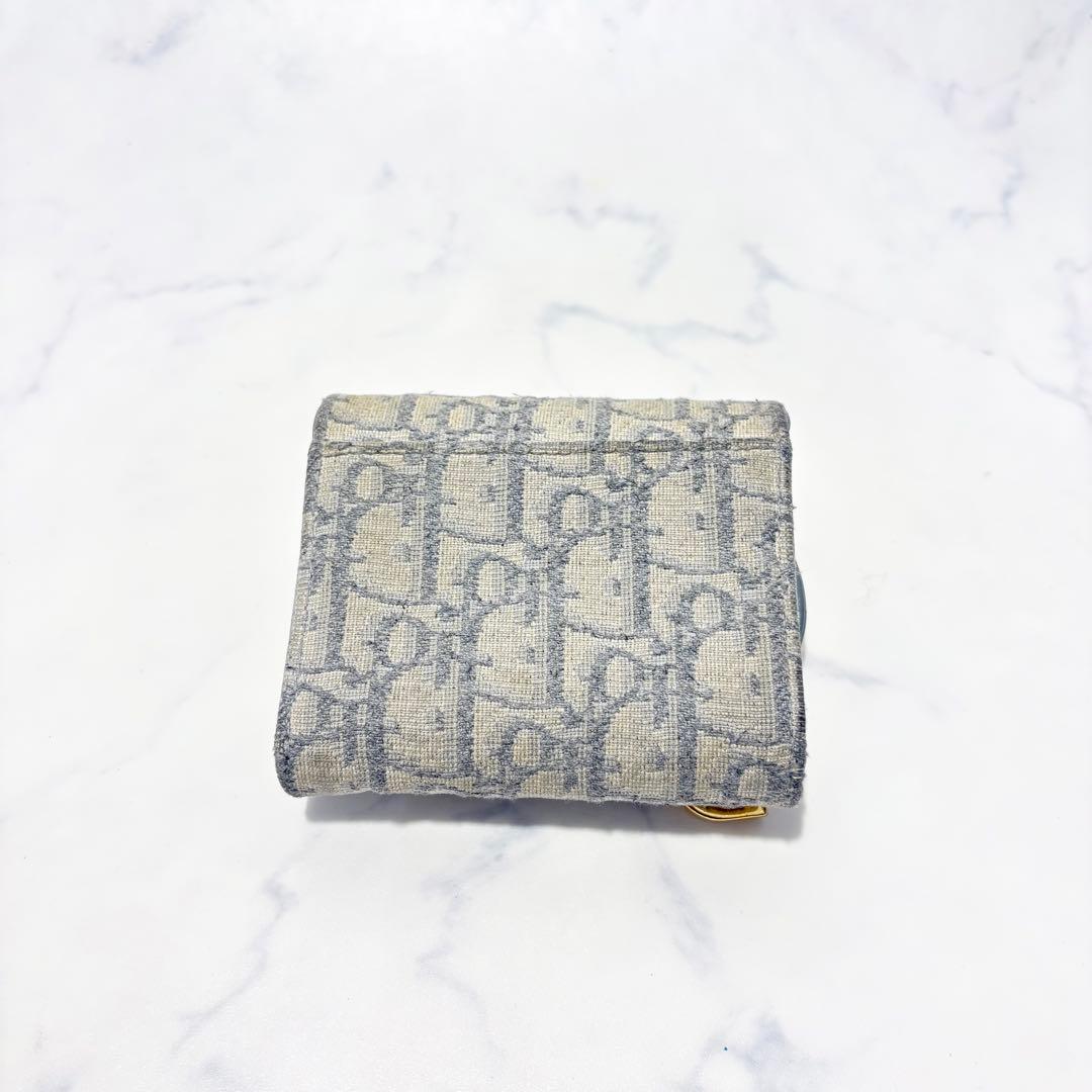 【美品】DIOR ディオール　コンパクトウォレット　財布　トロッター　総柄