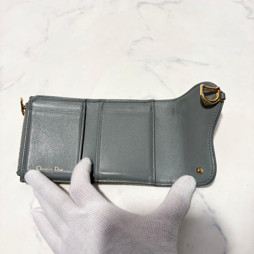 【美品】DIOR ディオール　コンパクトウォレット　財布　トロッター　総柄