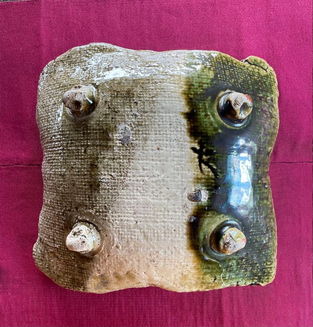 大嶺實清　やちむん　モクマオ釉薬　サイン入り