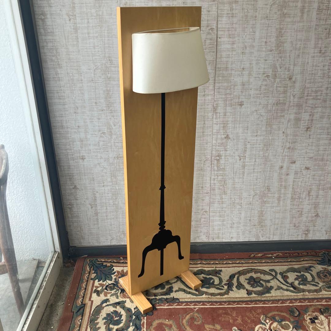 北欧レトロ ライティングホームデコ スタンドライト柄騙し絵シェードランプ ライト