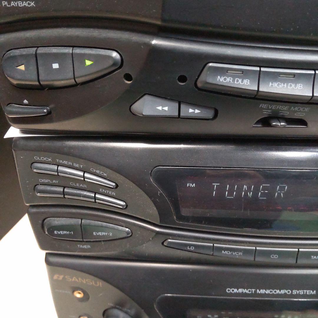 リペア済 ワイドFM/AM/AUX SANSUI TA-MS7 ミニコンポ