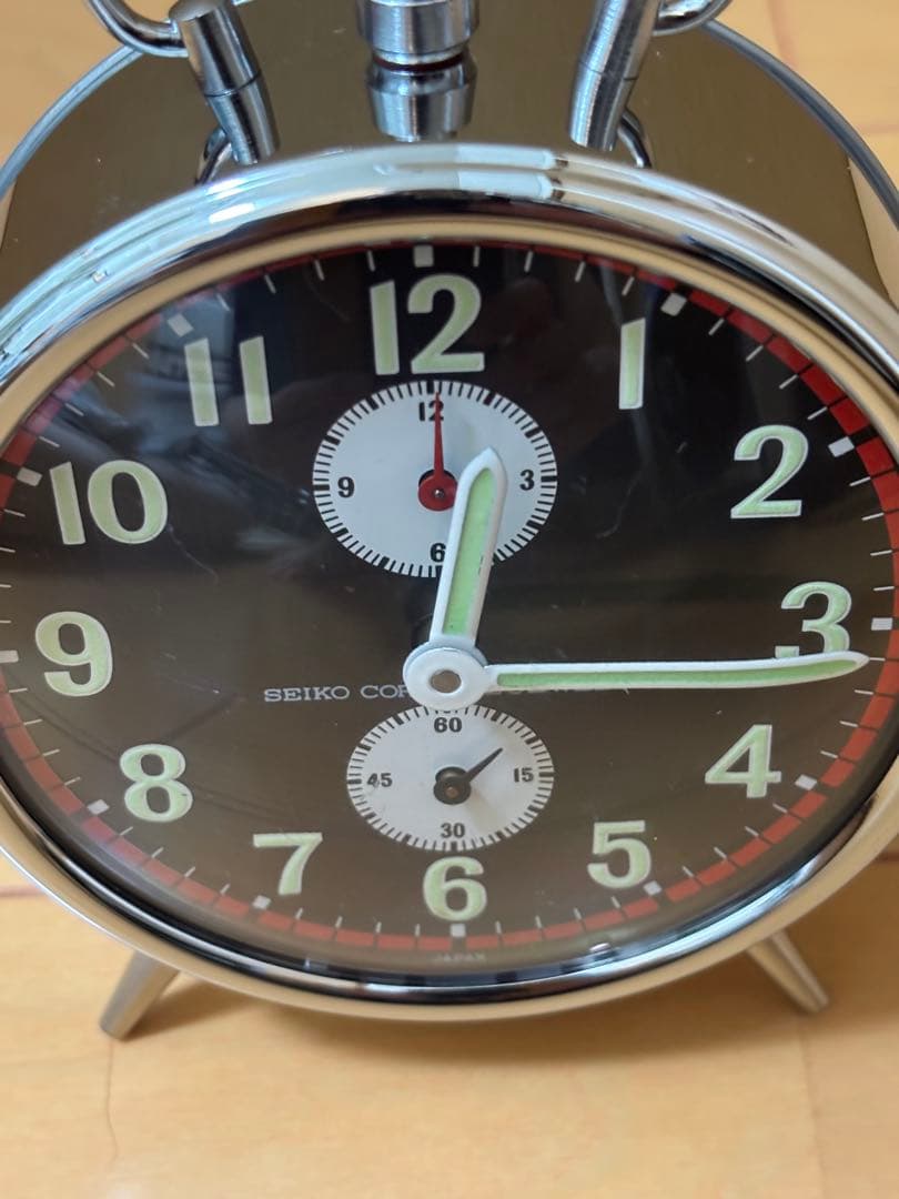 SEIKO CORONA 2 JEWELS カチカチ置き時計 【清掃済み】