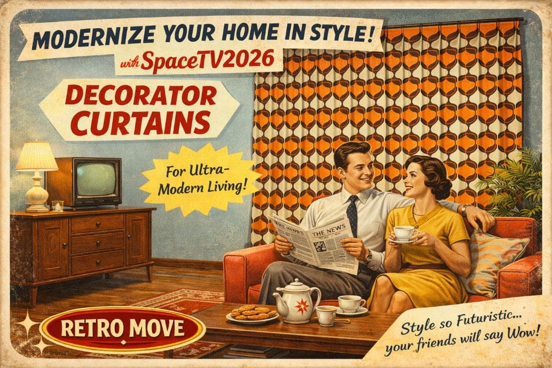 ミッドセンチュリー レトロ 昭和 ドレープカーテン×2組でお得な割引価格