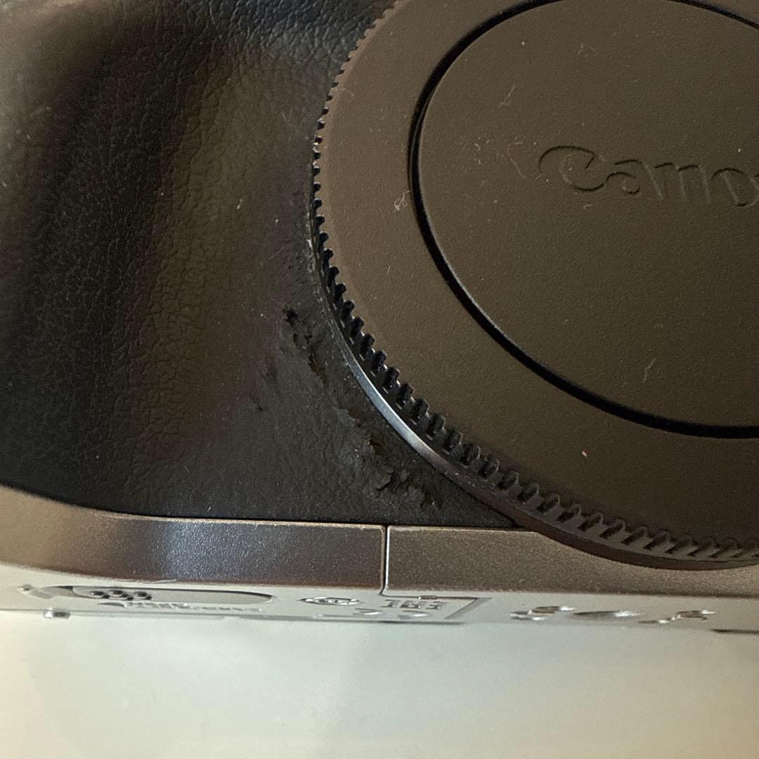 Canon eos m6 シルバー　ズームレンズ&EVF付 (レンズ不具合あり)