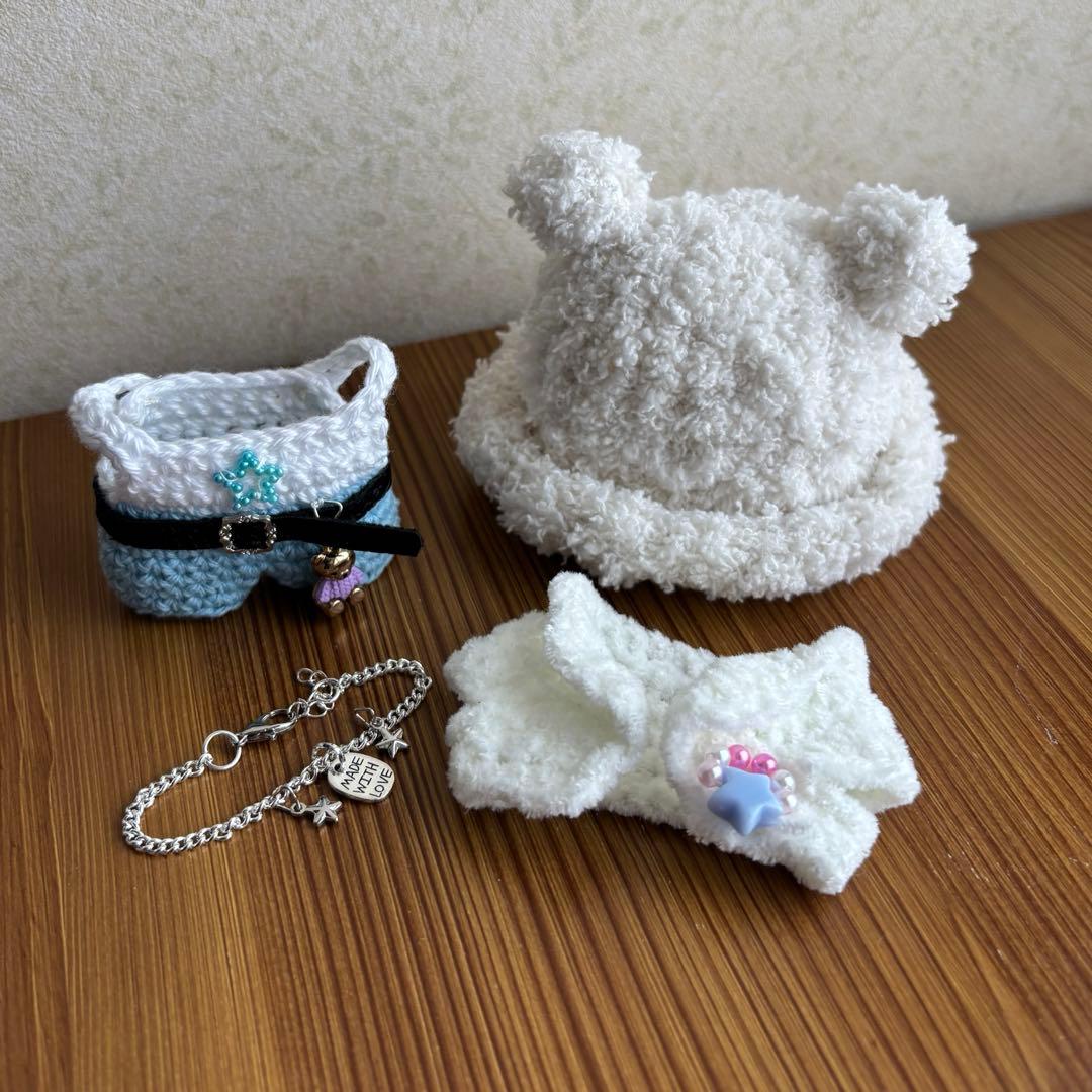 ジャムジャム　skzoo10cmぬいぐるみ用　衣装　ニット帽　4点