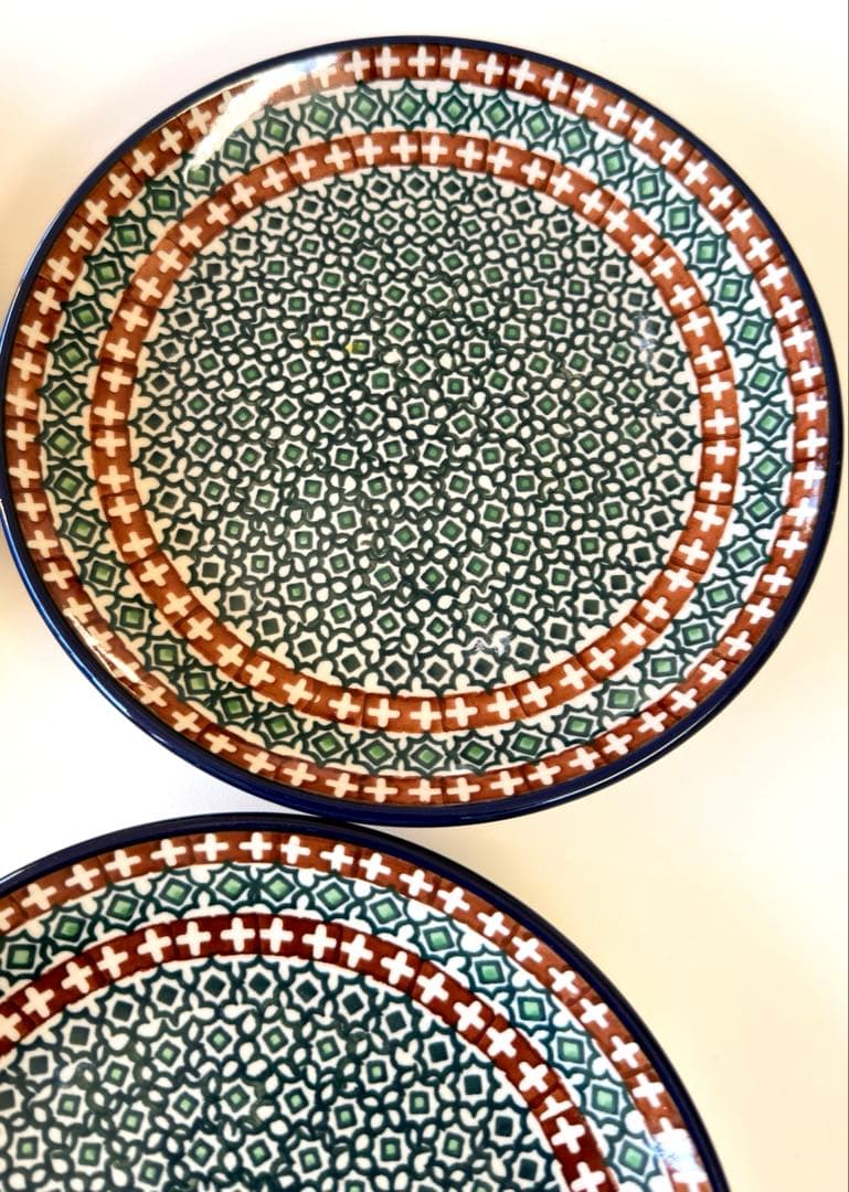 ポーリッシュポタリー 20cm皿 4枚セット