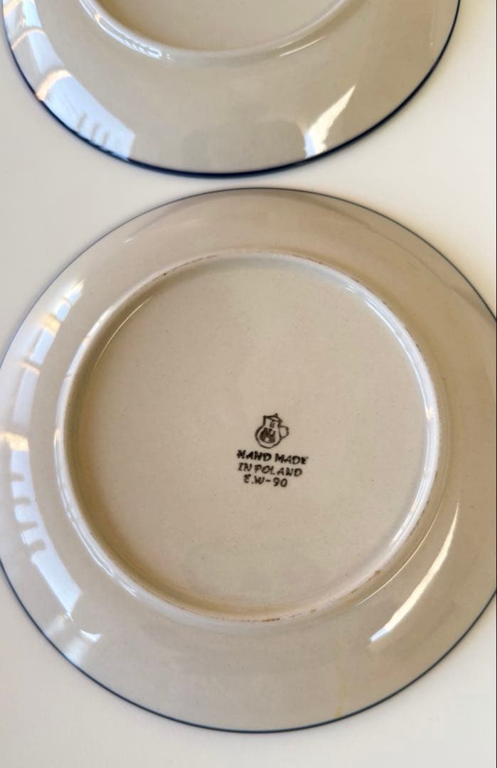 ポーリッシュポタリー 20cm皿 4枚セット