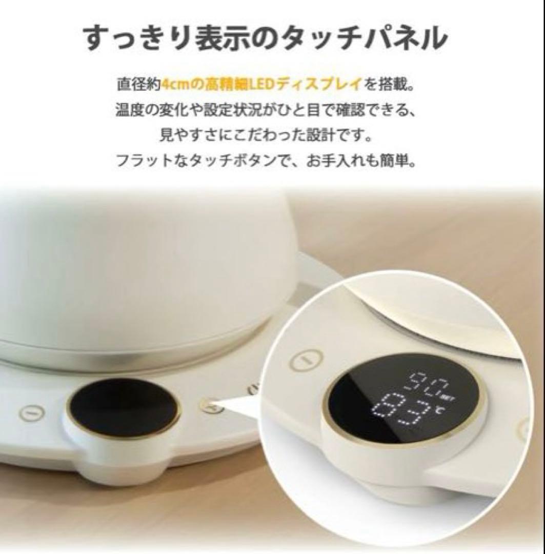 EPEIOS 電気ケトル ブラック 温度調節 保温 ケトル コーヒーケトル