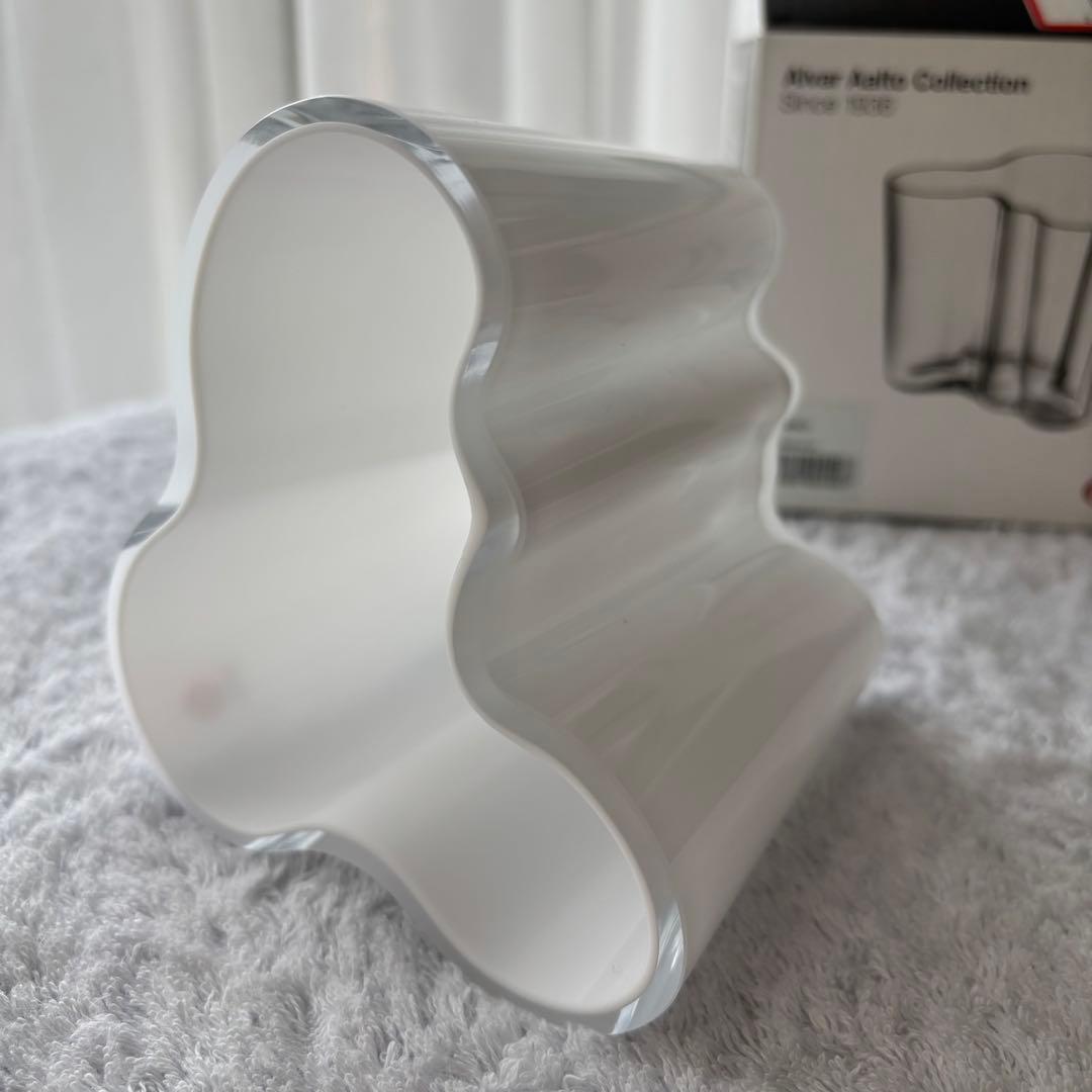  イッタラ アアルト フラワーベース オパールホワイト95mm