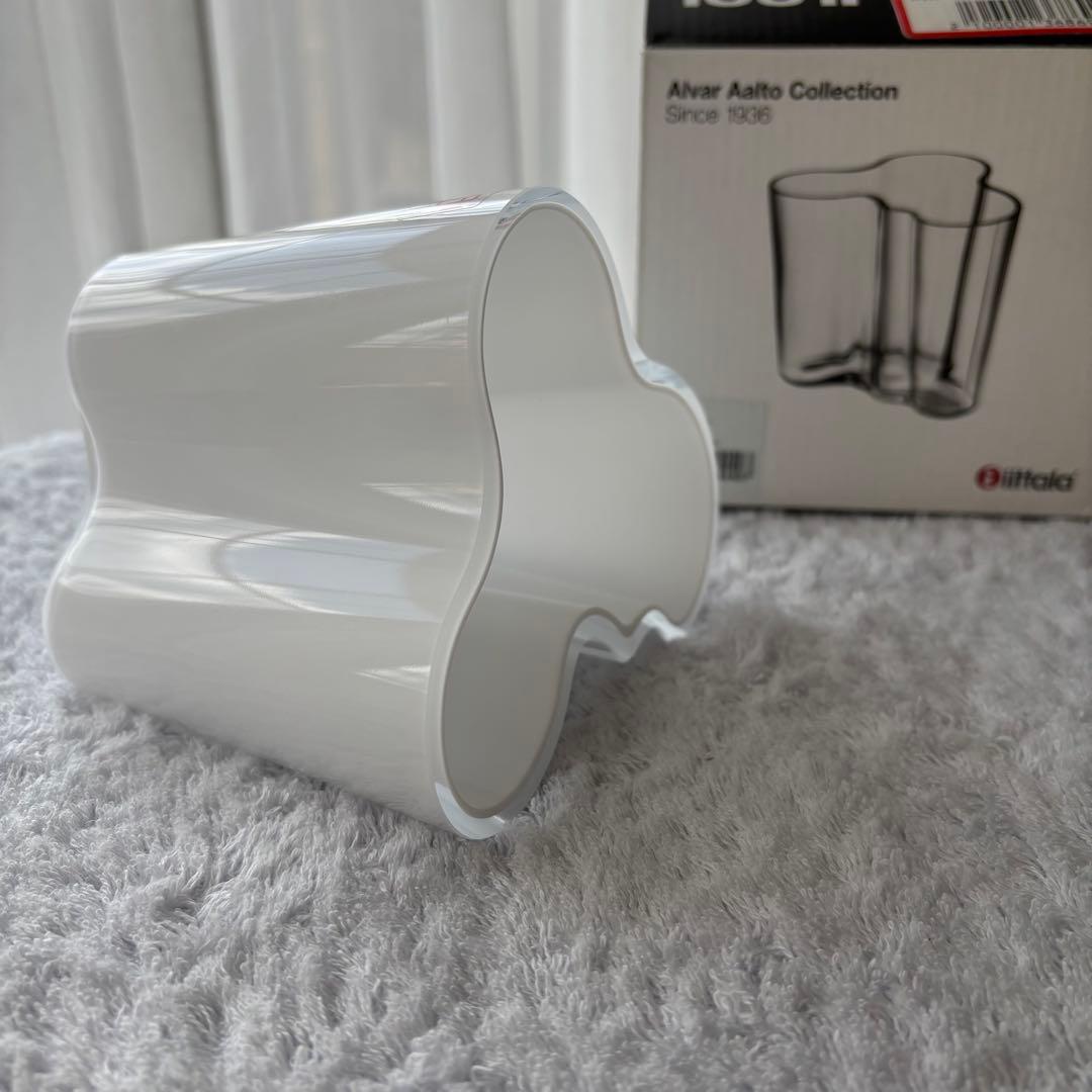  イッタラ アアルト フラワーベース オパールホワイト95mm