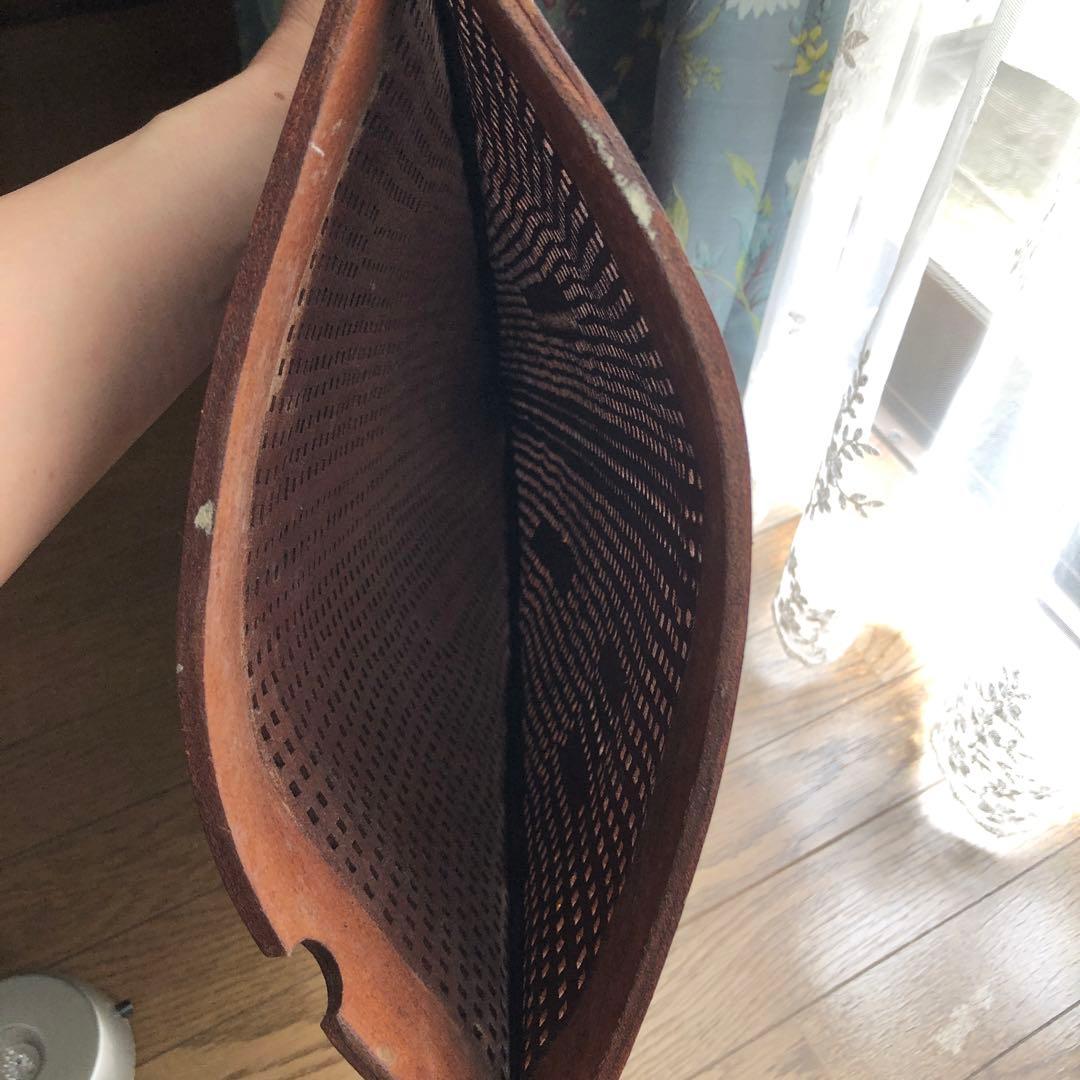 珍品？革製品ハンドメイド照明シェード