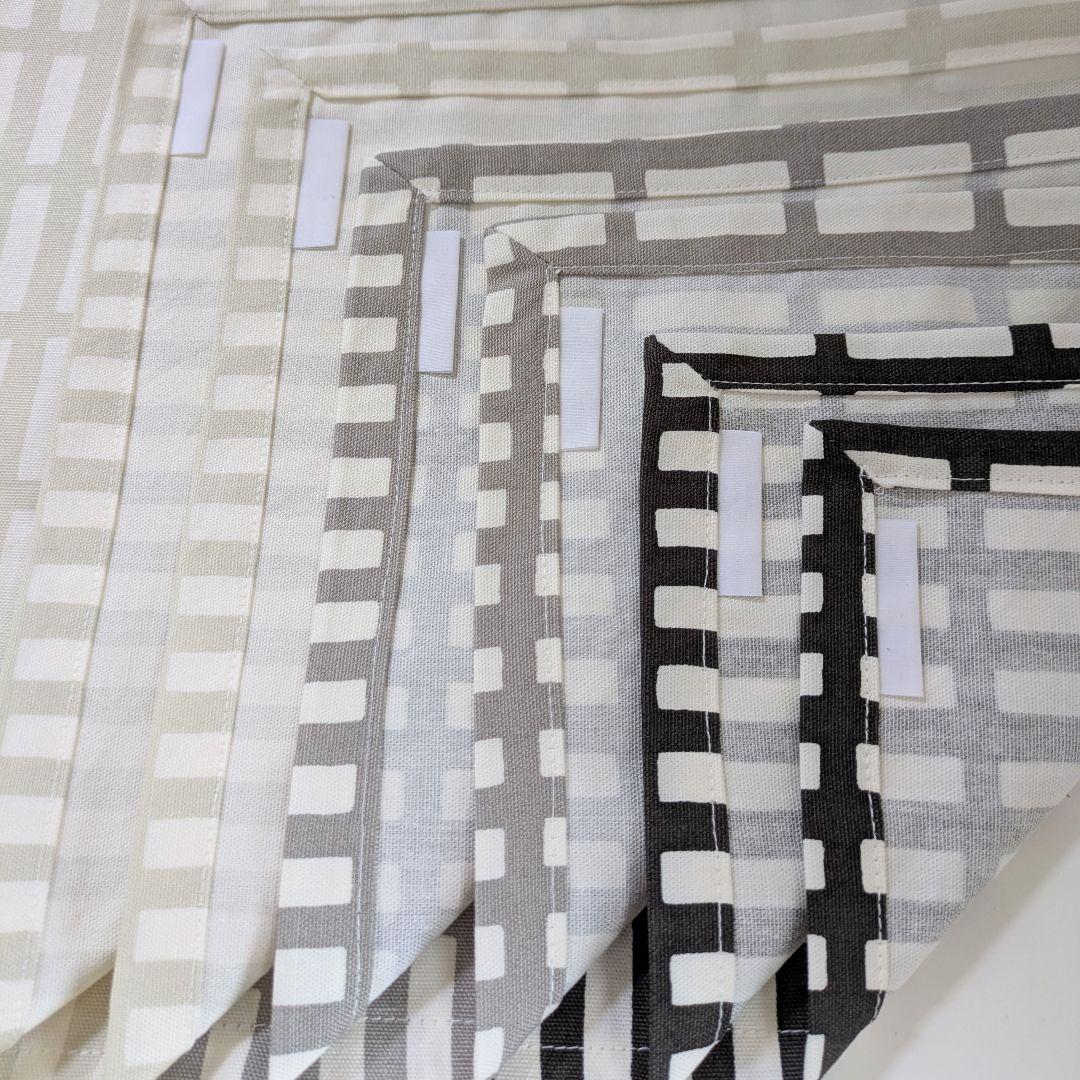 大きめお弁当袋6点、ランチマット30×40cm6枚　格子柄各種　ユッキーさん