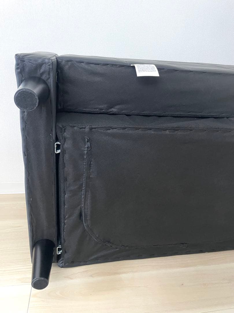 送料込みアイリスオーヤマ 2人掛け PVCソファ PVS-2P レザー風ブラック