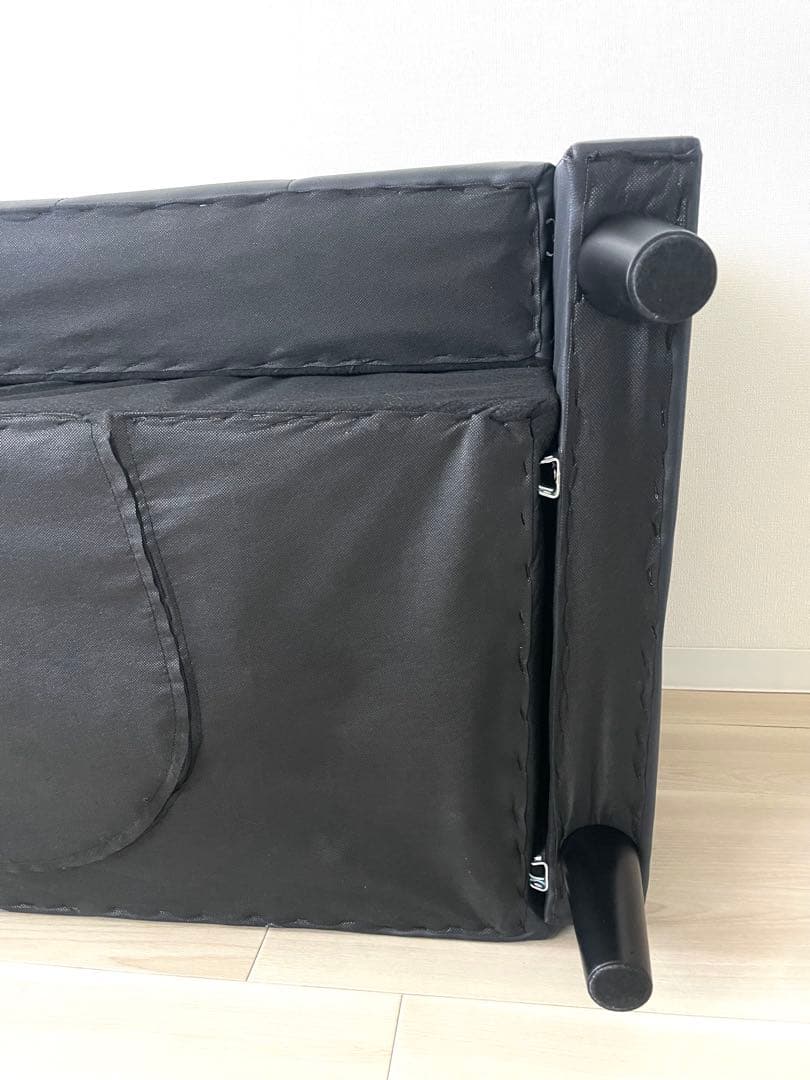 送料込みアイリスオーヤマ 2人掛け PVCソファ PVS-2P レザー風ブラック