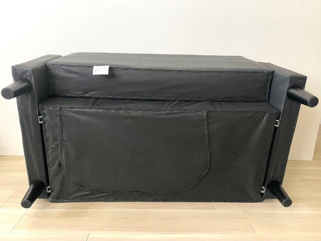 送料込みアイリスオーヤマ 2人掛け PVCソファ PVS-2P レザー風ブラック