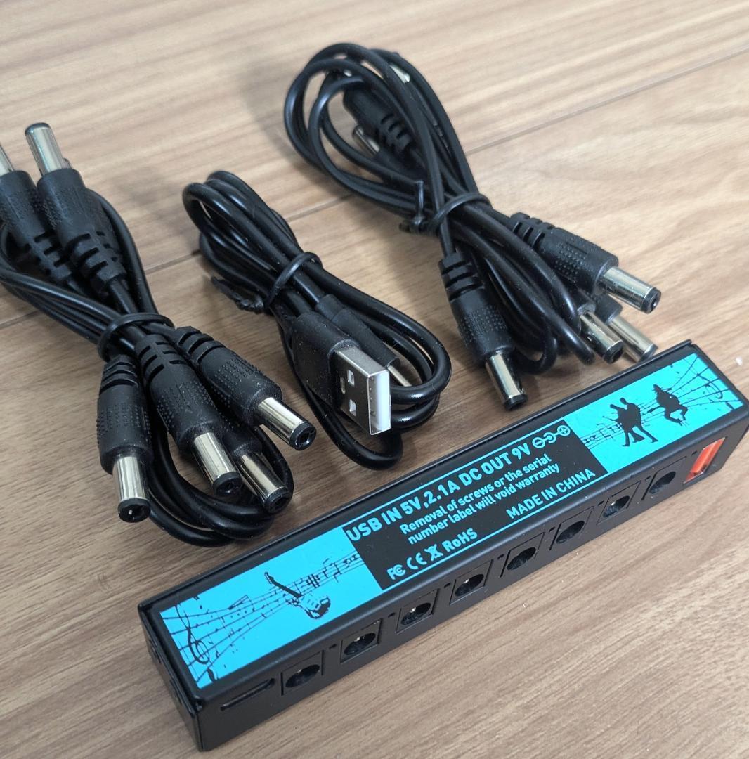 エフェクター 7点セット + USB ペダルパワー