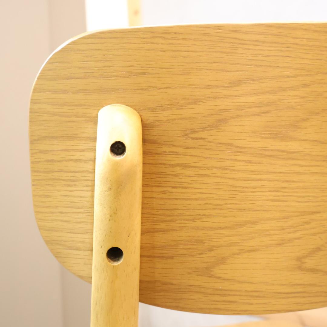 ICHIBA 市場家具 Rasic オーク材 ダイニングチェア レトロ 椅子