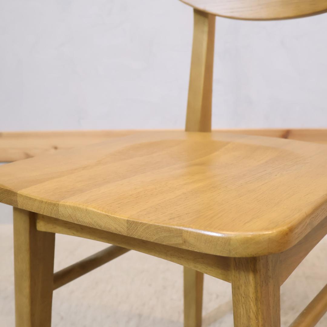 ICHIBA 市場家具 Rasic オーク材 ダイニングチェア レトロ 椅子