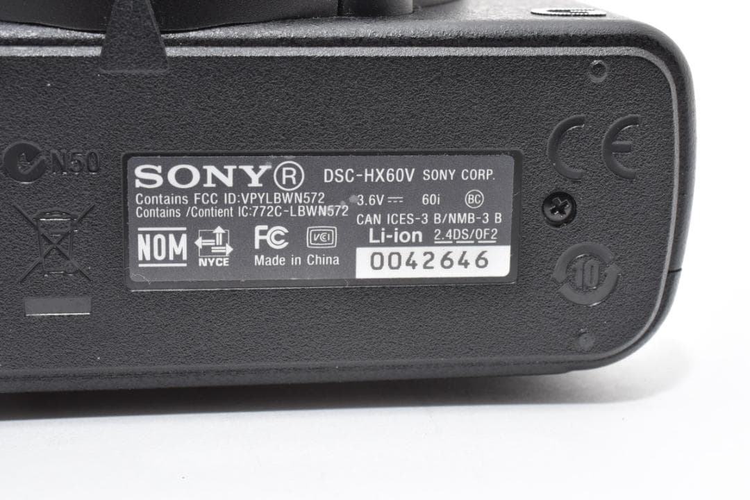 ＜1121＞ SONY HX60V 現状品 訳あり 異音・カビ・電池劣化あり