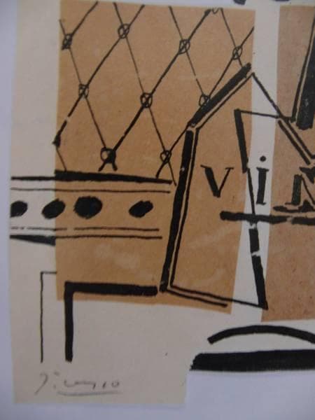 Pablo Picasso、VIN、希少画集画、新品高級額、額装付、状態良好
