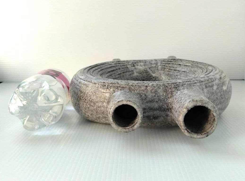 昭和レトロ 変形花器 フラワーベース 花器 生け花 自由花 モダン 個性的 2口