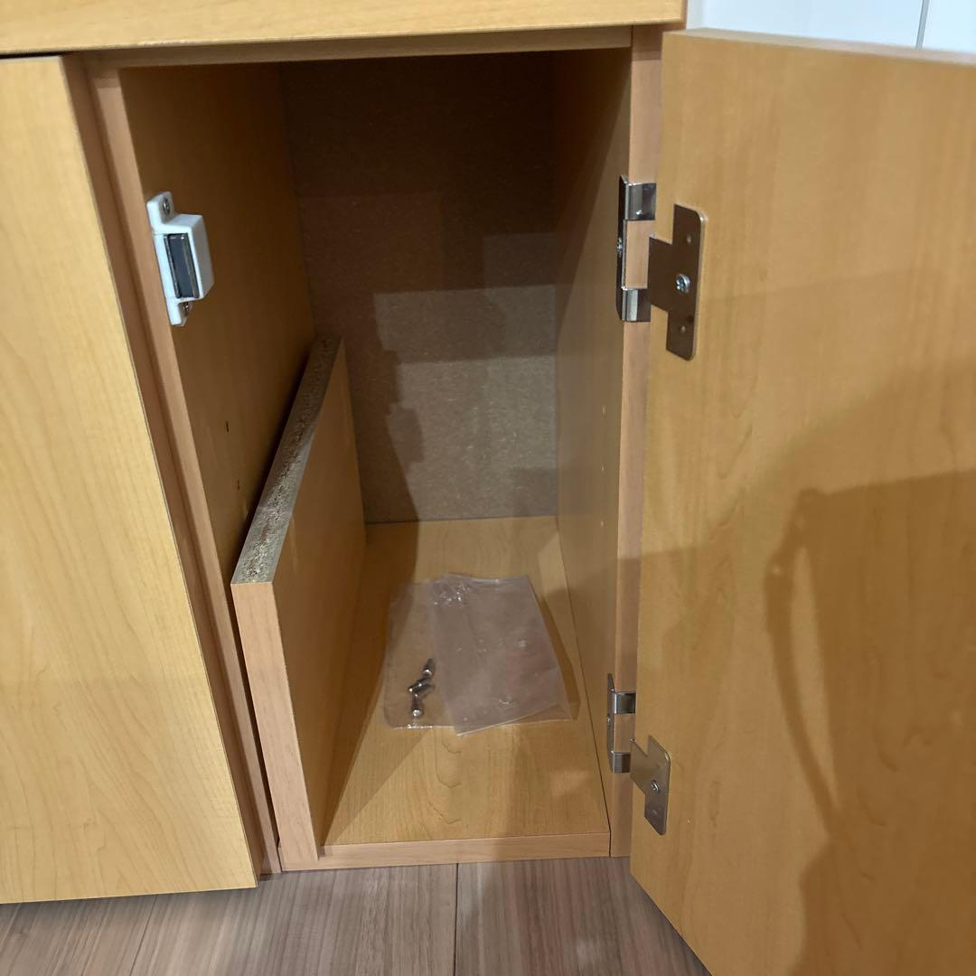 ナチュラルウッド 多機能5段引き出しチェスト　値下げ