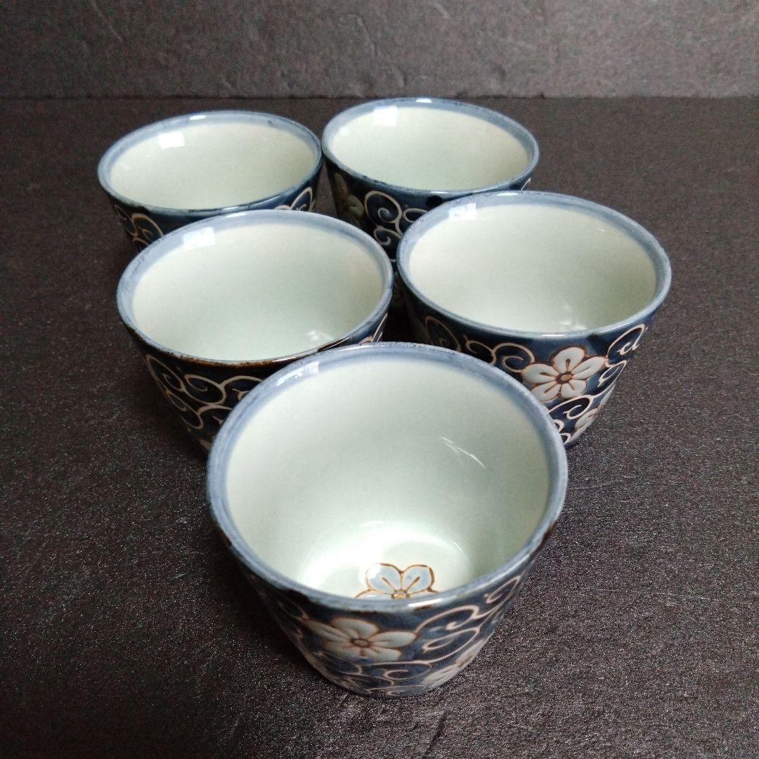 未使用 波佐見焼 龍庵窯 そば猪口5個　HASAMI JAPAN