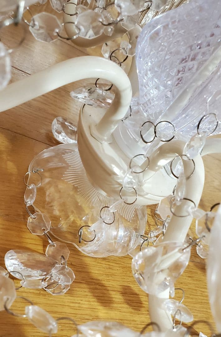 5灯シャンデリア 　エア・リゾーム 　LED電球付き　取付簡単 　天井照明